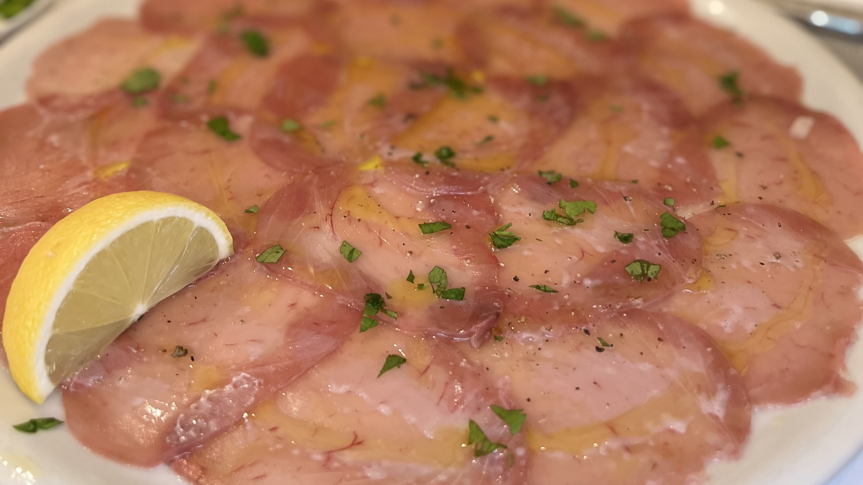 La Trattoria - The Perfect Tuna Carpaccio