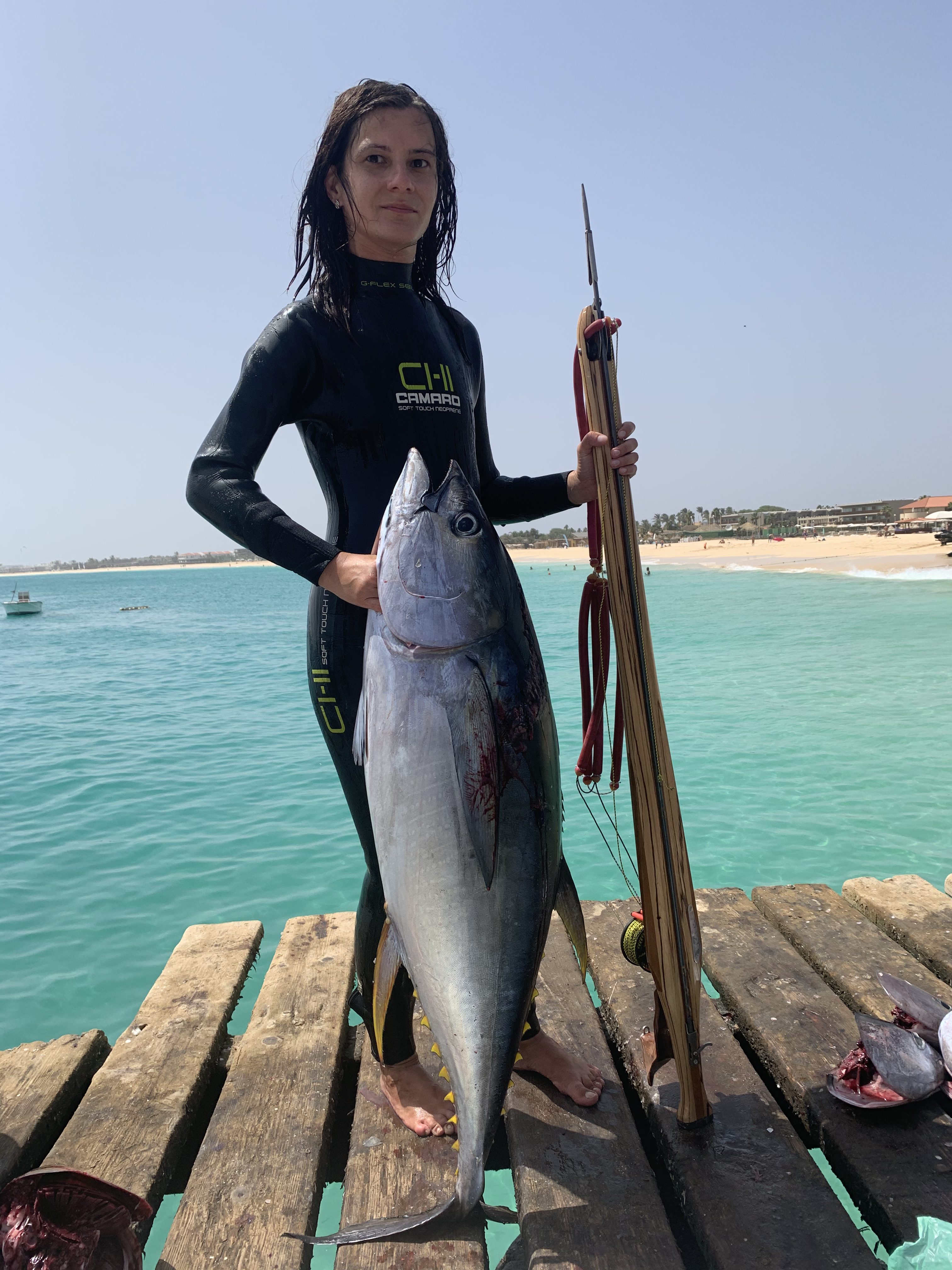 Spearfishing Yellowfin Tuna at Sal Island, Cape Verde